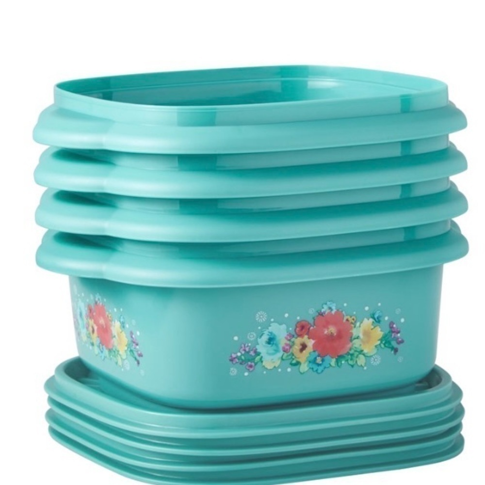 The Pioneer Woman 20 piece assorted Breezy Blossoms storage set. - Picture 3 of 7